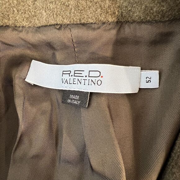 R.E.D. Valentino Wool Cashmere Green Lightweight Blazer Pockets Size 52 - Picture 6 of 8